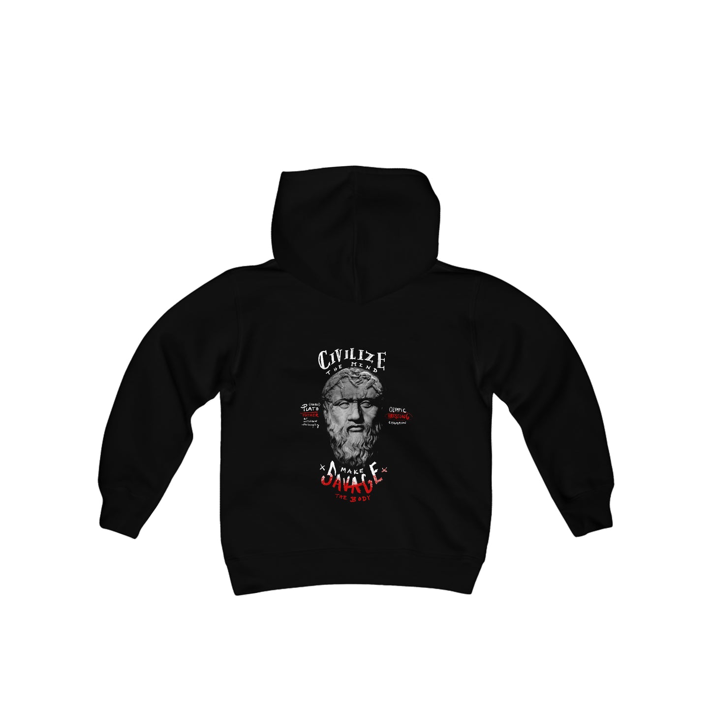 (Kids) Civlize Mind. Savage Body Hoodie.