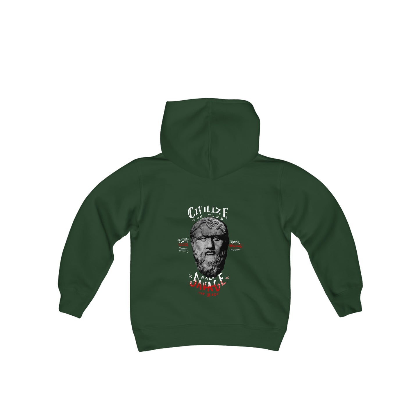 (Kids) Civlize Mind. Savage Body Hoodie.