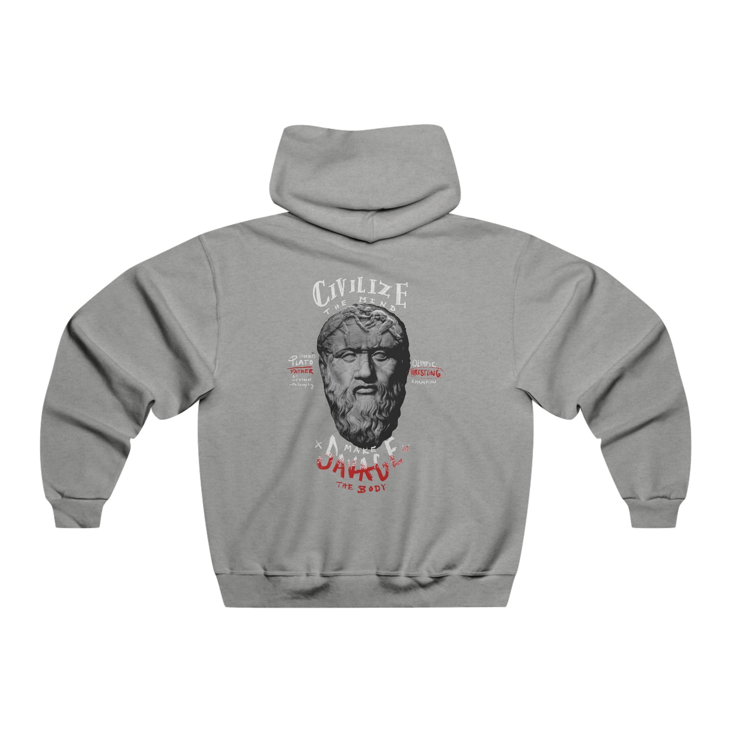 Civilized MIND, Savage BODY---Men's NUBLEND® Hooded Sweatshirt
