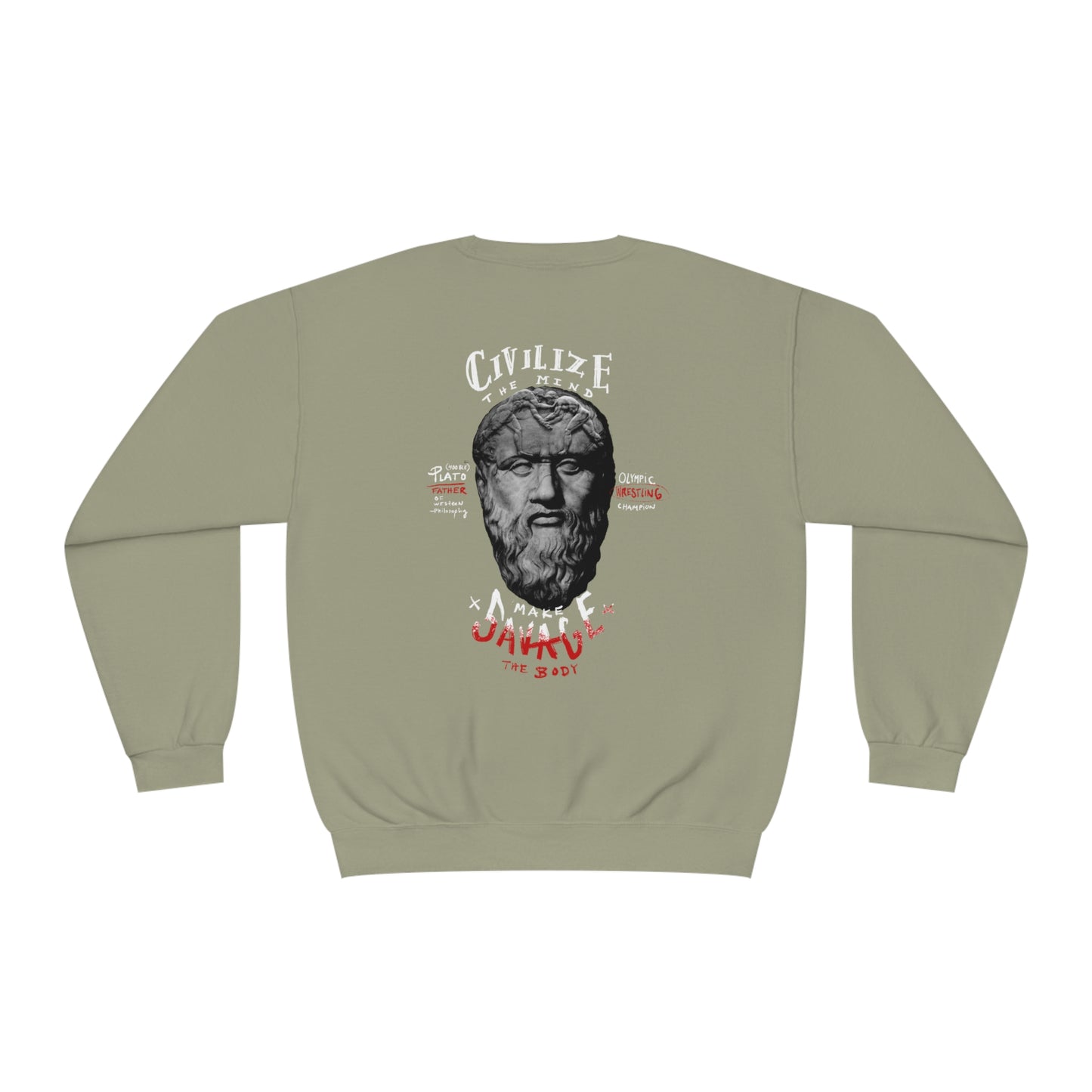 Civil Mind --- Savage Body ---Unisex NuBlend® Crewneck Sweatshirt